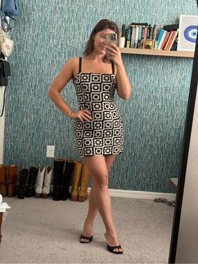 Saylor Risette Crochet Mini Dress size large